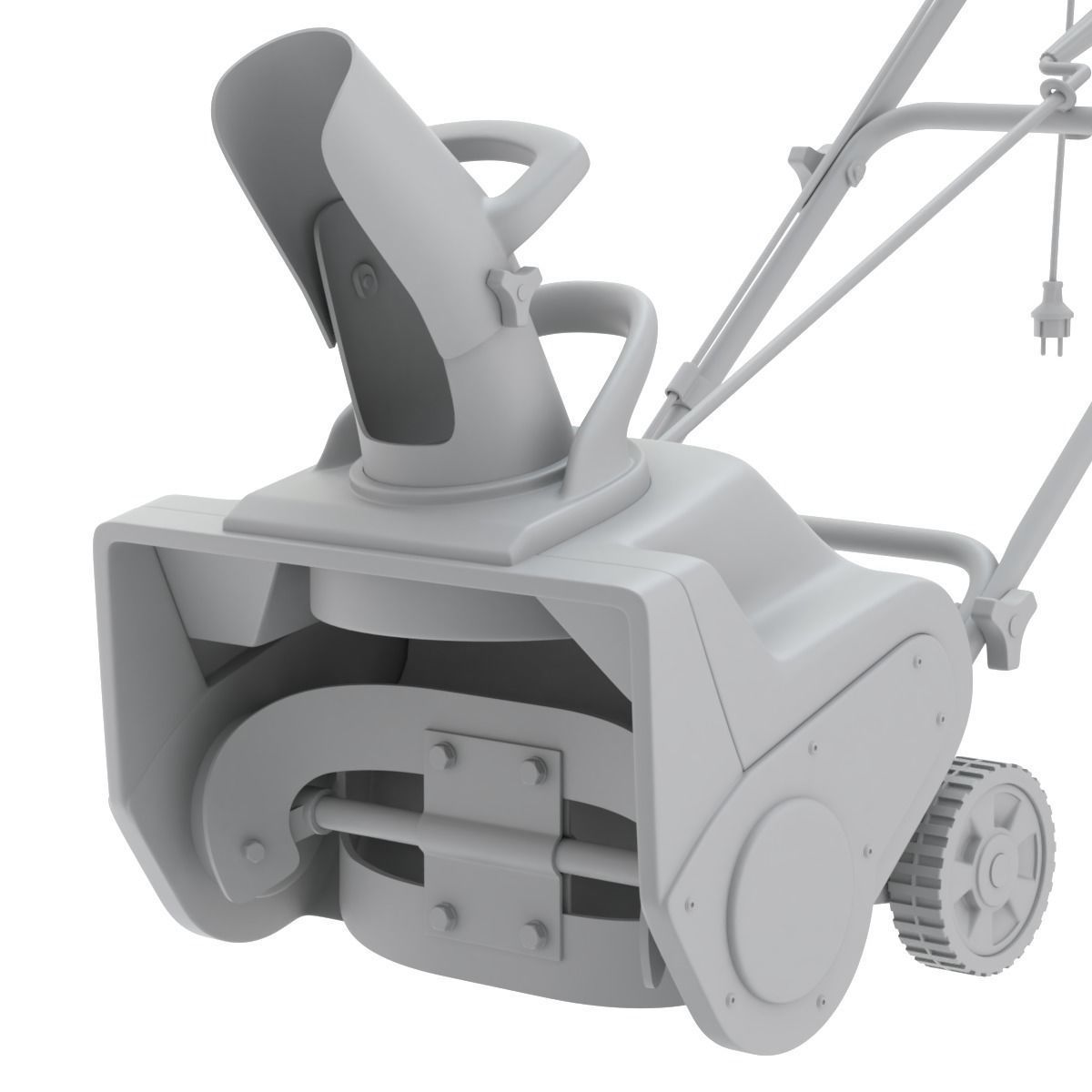 Electric Snow Blower 3D model_13