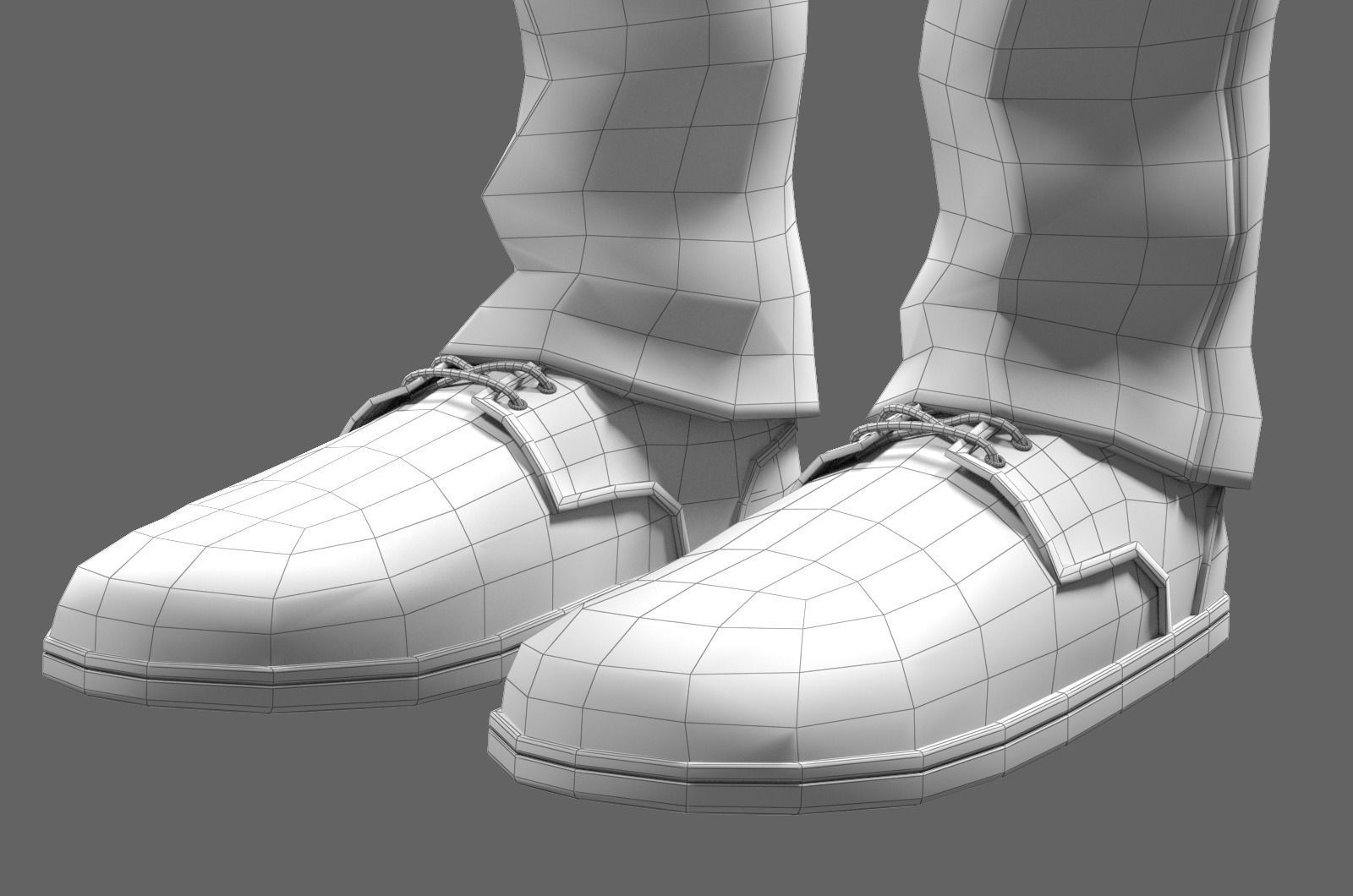 Cartoon Old Man No Rig 3D model_35