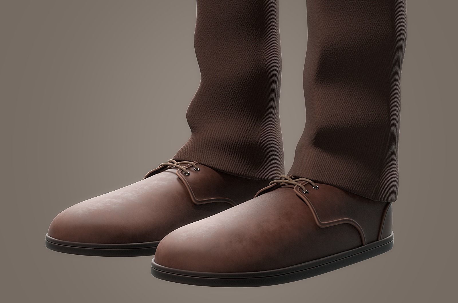 Cartoon Old Man No Rig 3D model_24