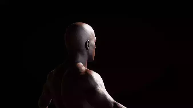 black teenager HD 3D model