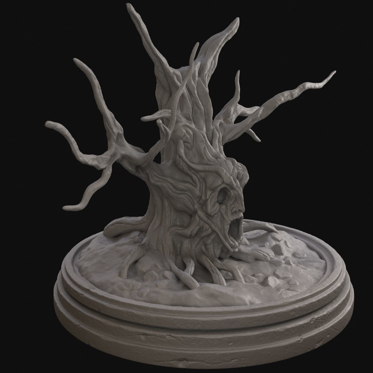 Fantasy tree 3D model_1