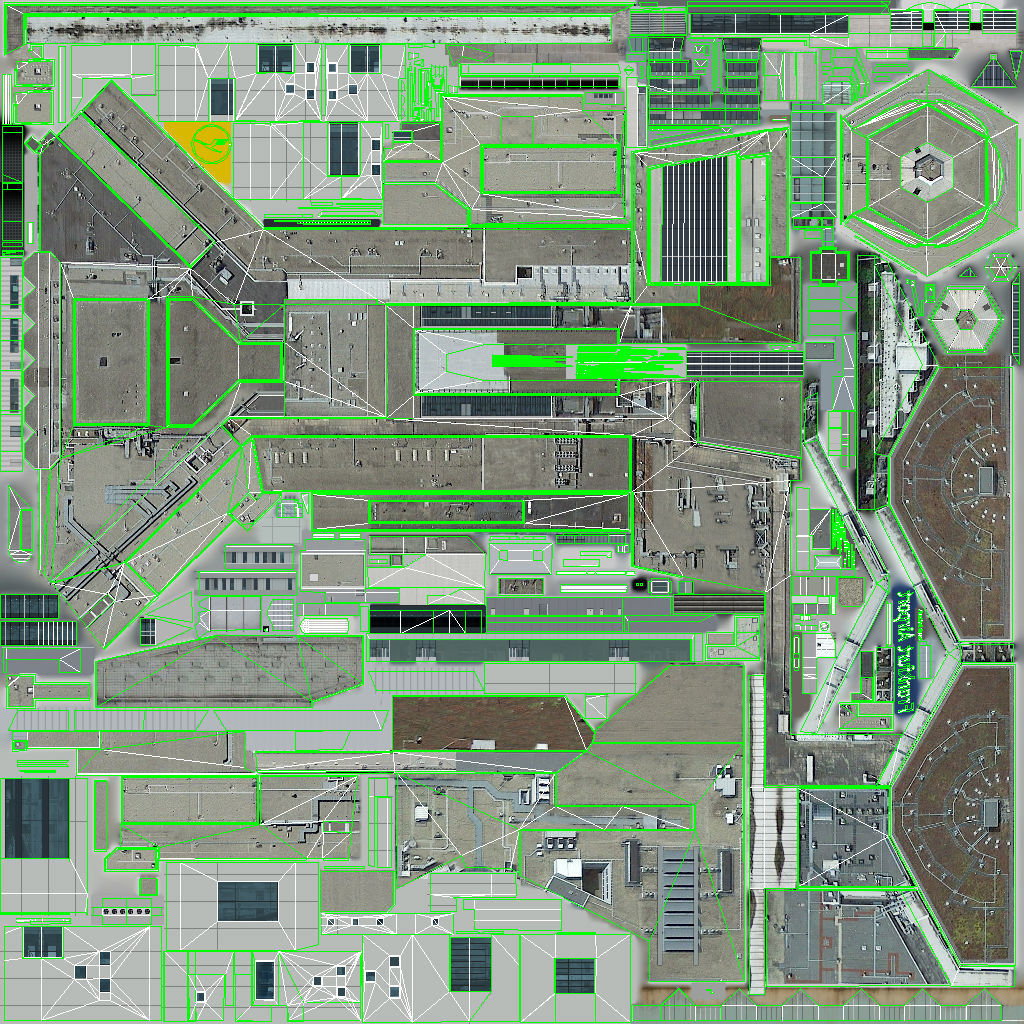 EDDF Terminal 1B Low-poly 3D model_26