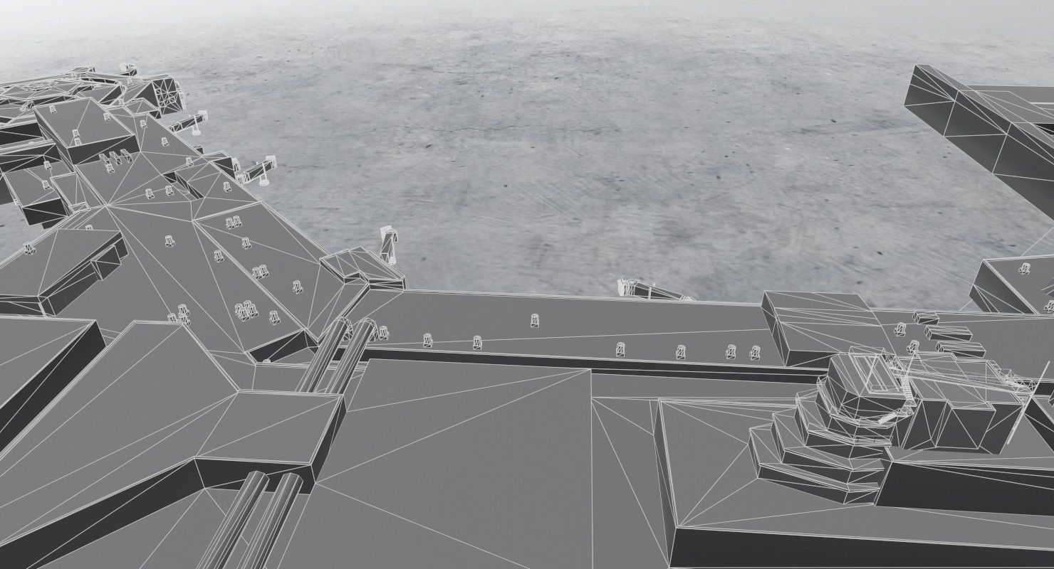 EDDF Terminal 1B Low-poly 3D model_24