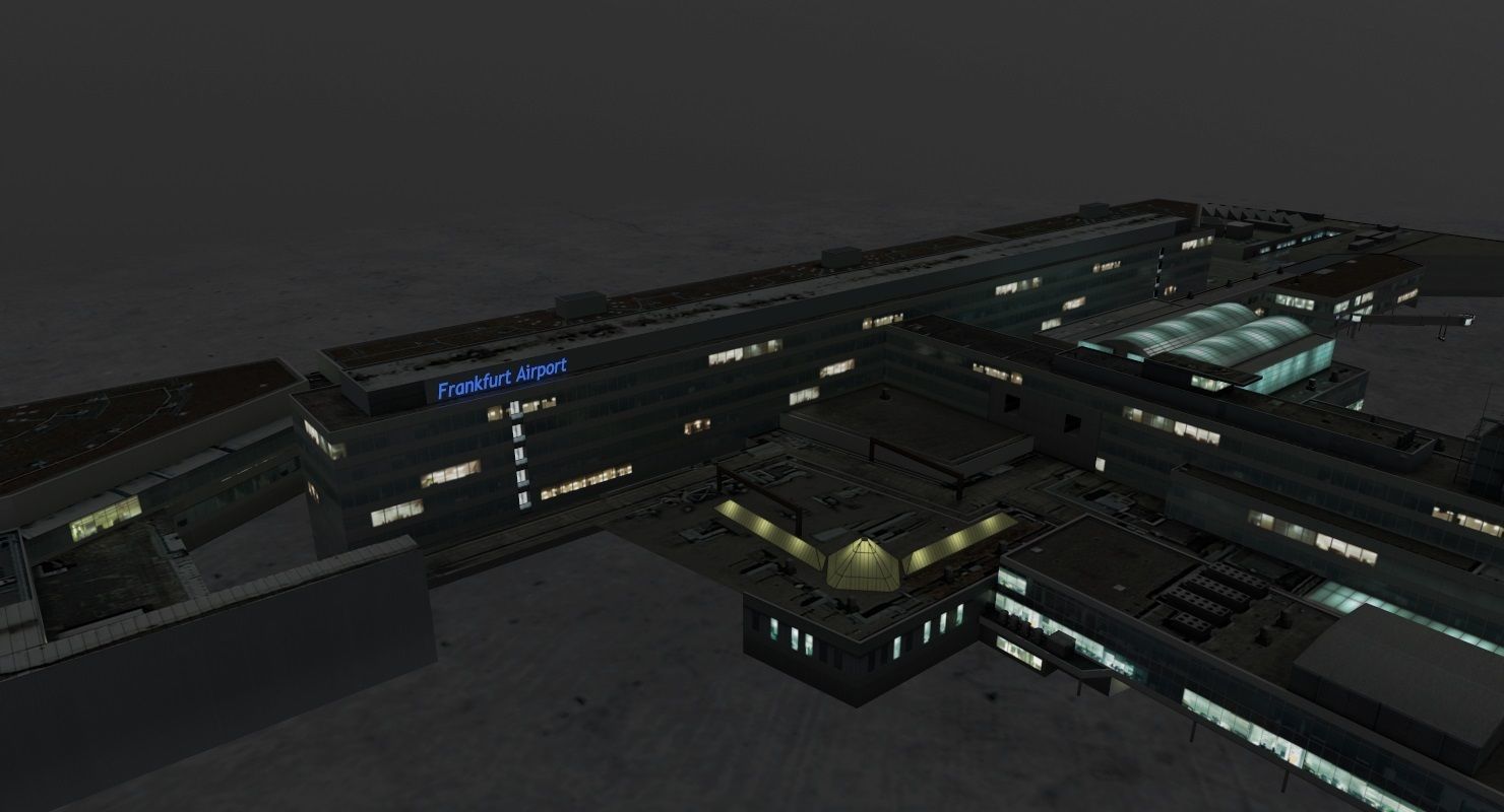 EDDF Terminal 1B Low-poly 3D model_18