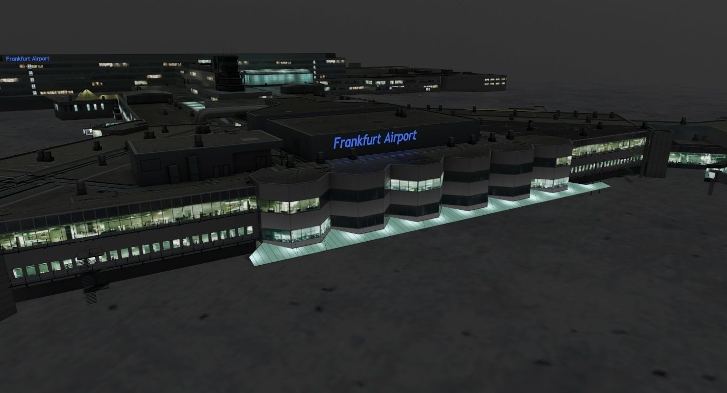 EDDF Terminal 1B Low-poly 3D model_15