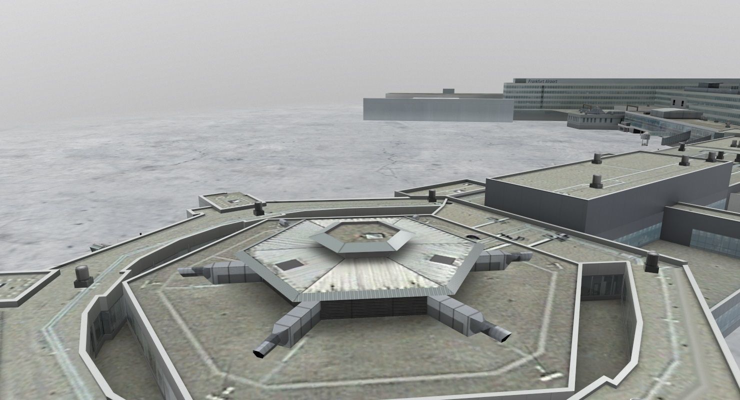 EDDF Terminal 1B Low-poly 3D model_9