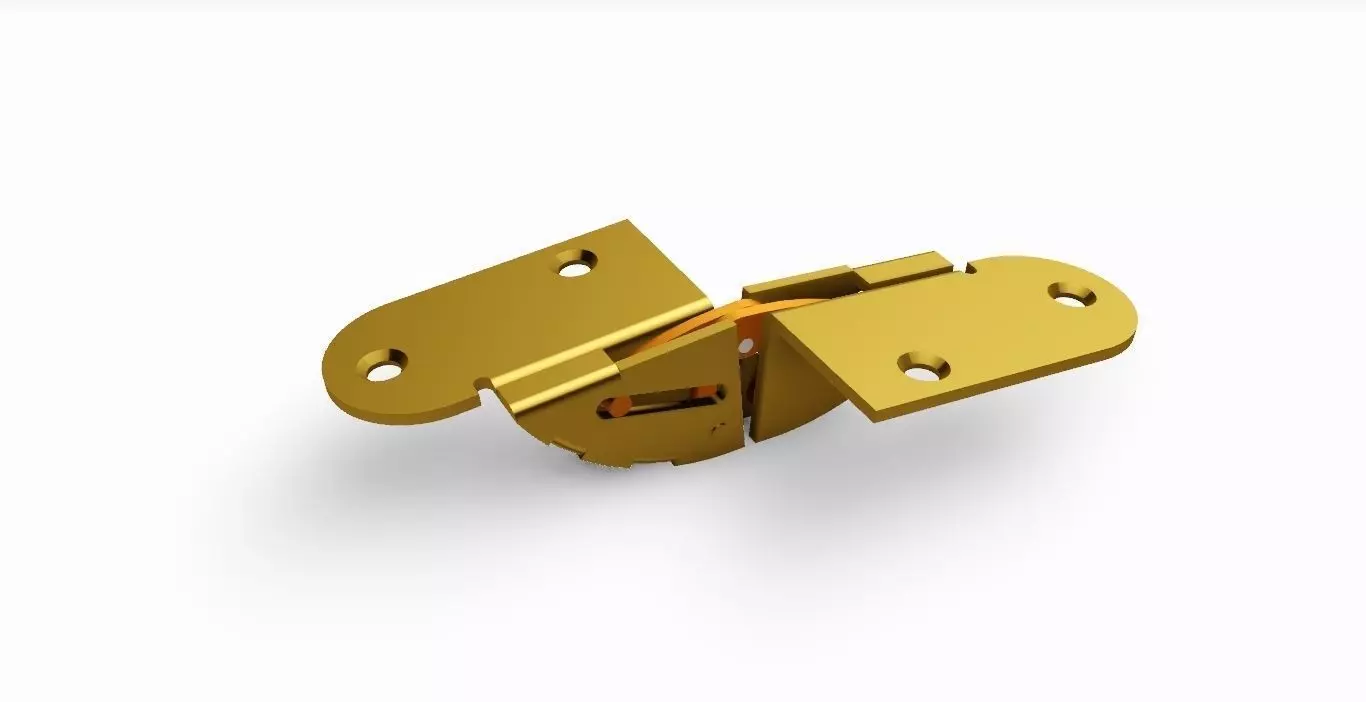 CONCEALED HINGE 46MM BUTTERFLY FOR FURNITURE 3D model