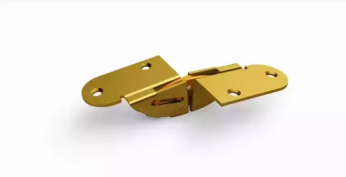 CONCEALED HINGE 46MM BUTTERFLY FOR FURNITURE 3D model