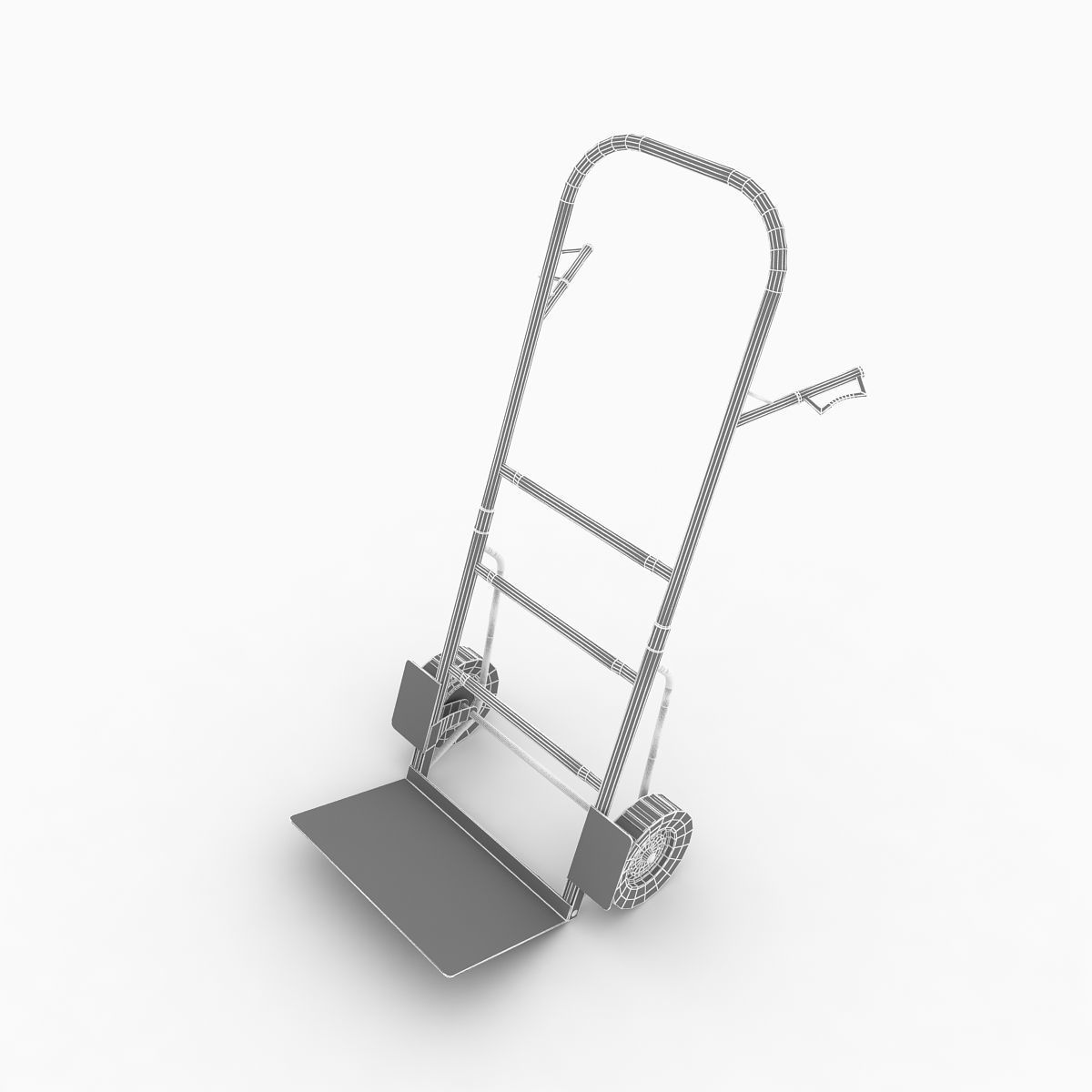 Sack truck 3D model_7