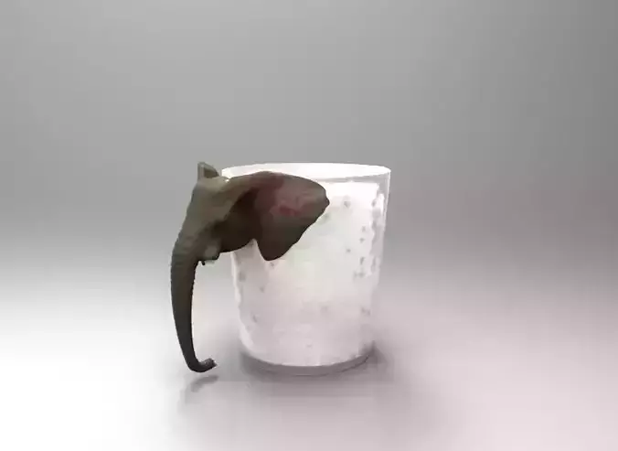 elephant cup Free 3D model