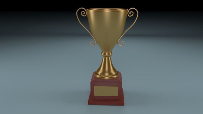 Golden Trophy 3D model