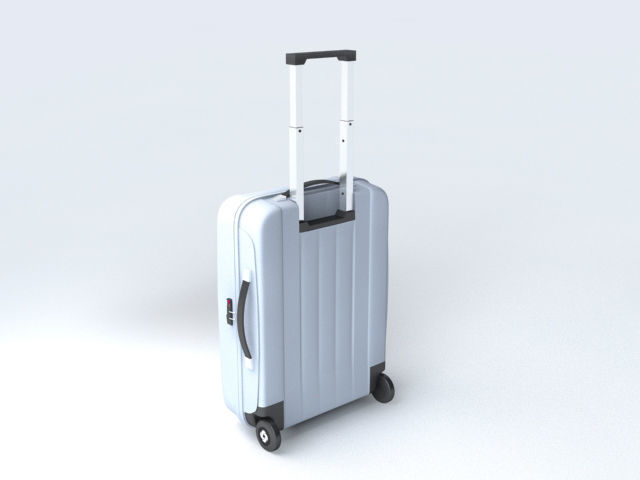 Suitcase Samsonite Velocita Upright 55-20 3D model_1