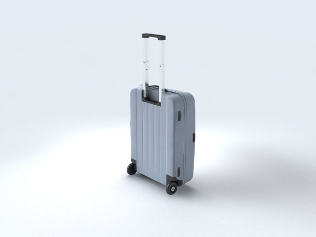 Suitcase Samsonite Velocita Upright 55-20 3D model_2