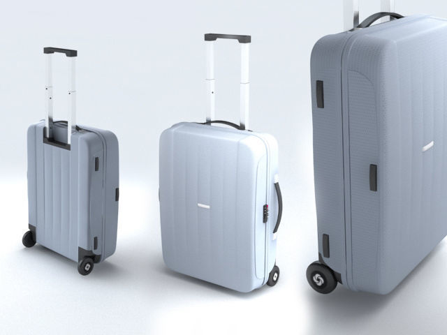 Suitcase Samsonite Velocita Upright 55-20 3D model