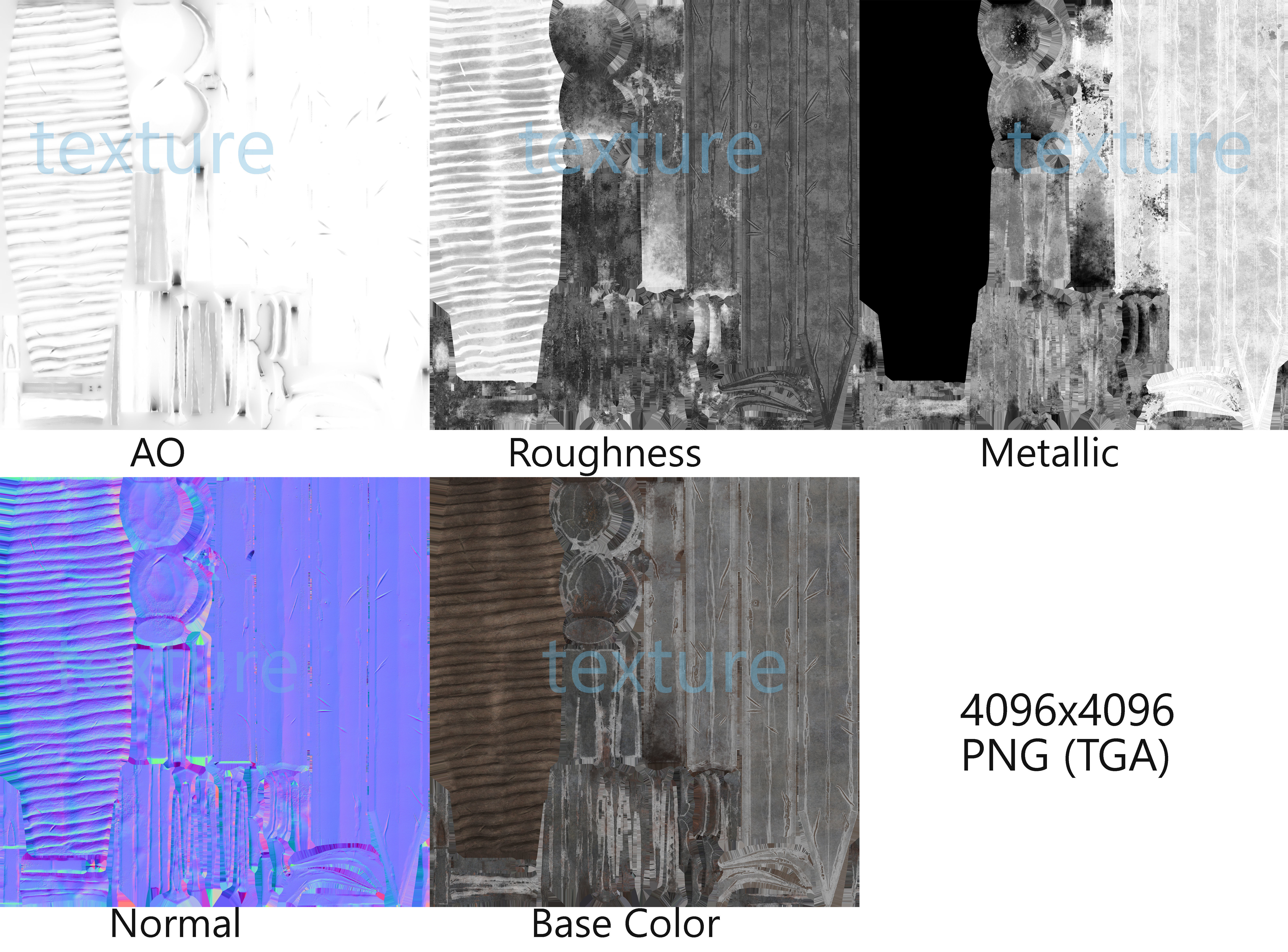 Bastard Sword Low-poly 3D model_6