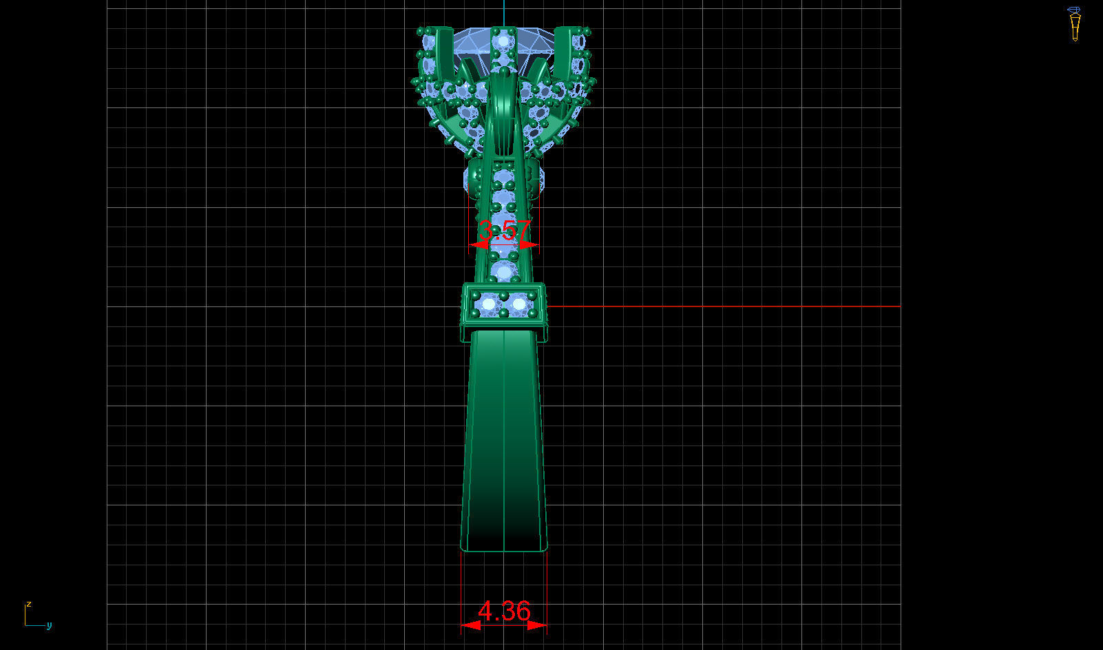 CROWN ENGAGEMENT DIAMOND RING 3D print model_8