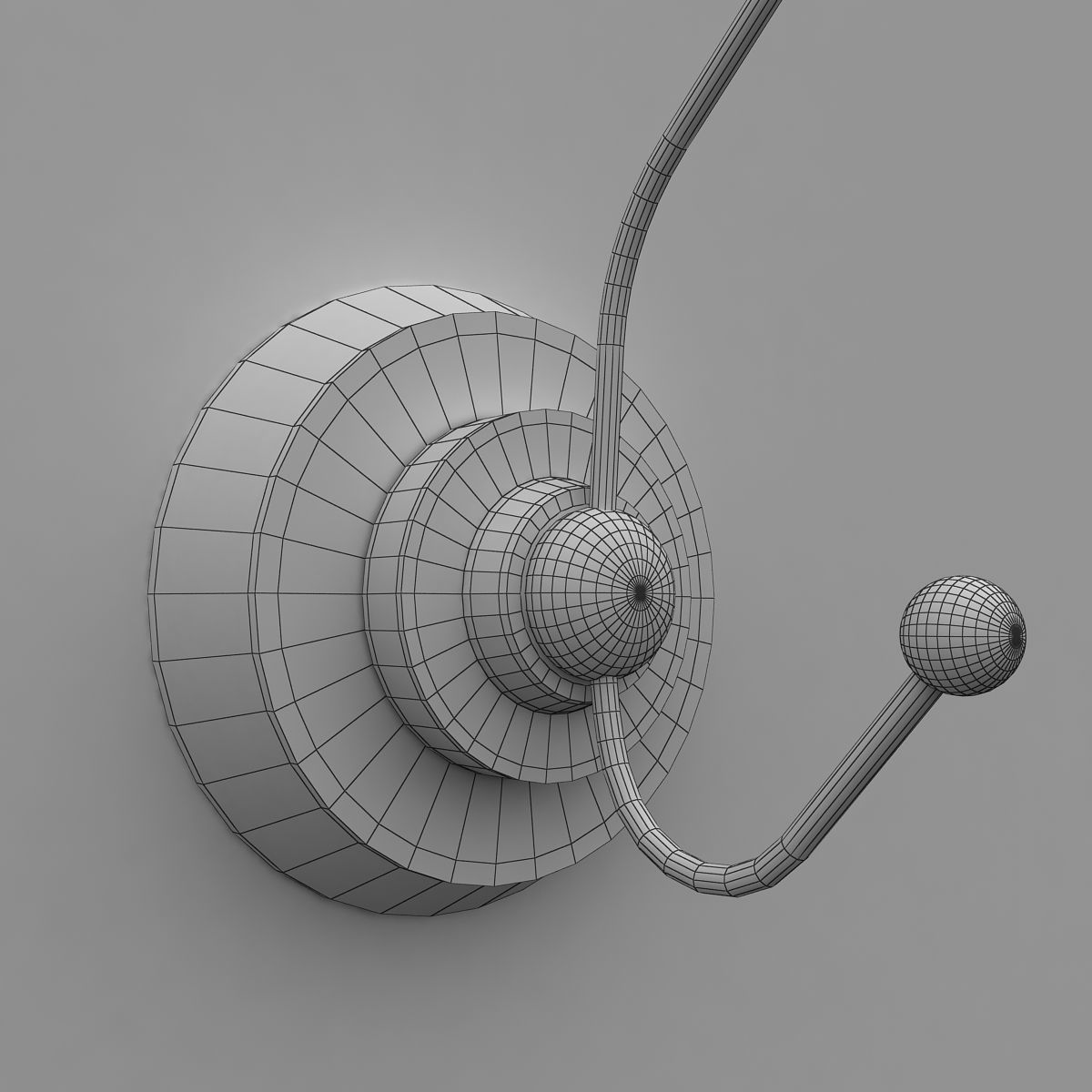 Towel Hook 3D model_4