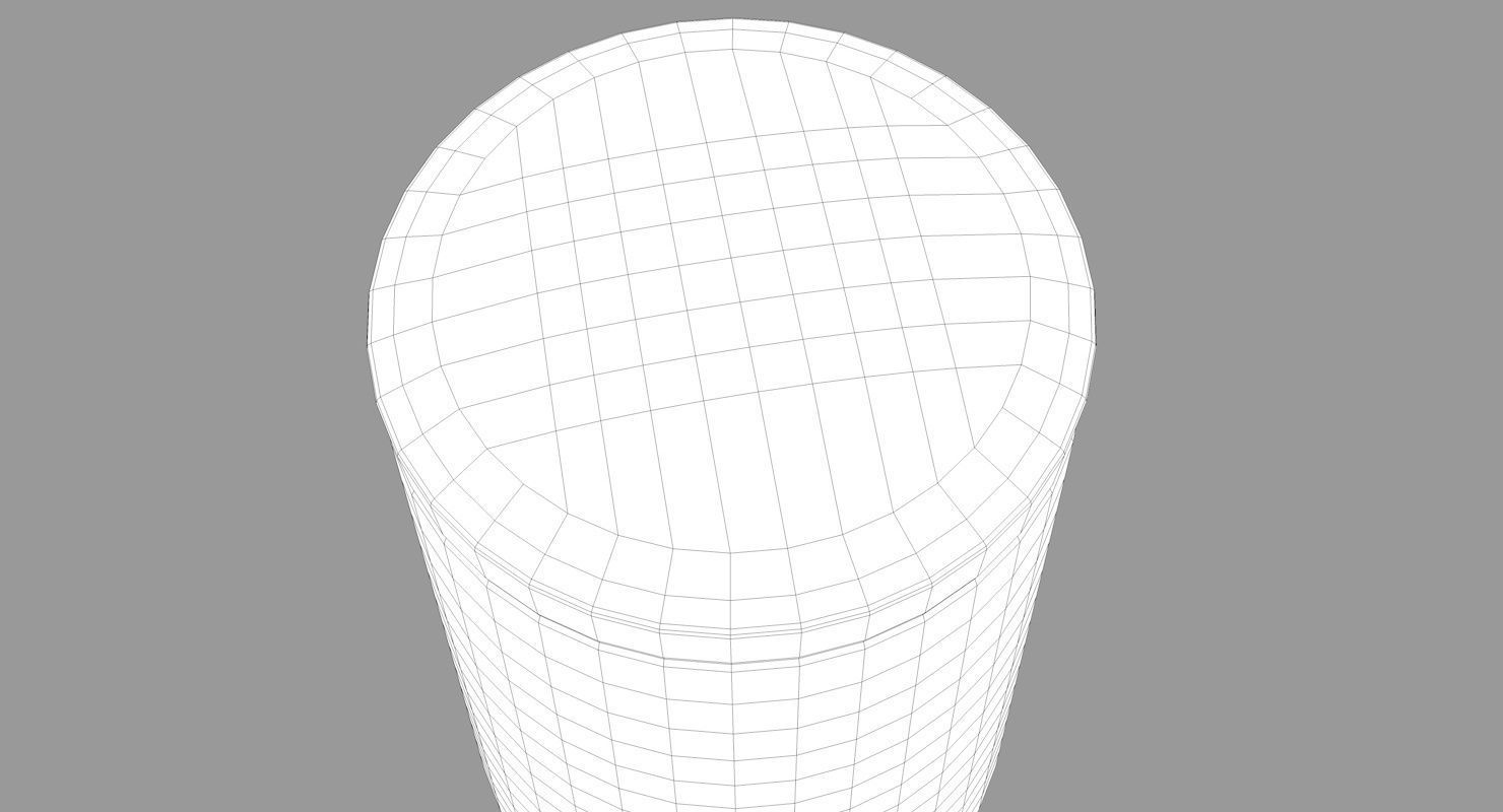 Wooden Bath Accessories Low-poly 3D model_12