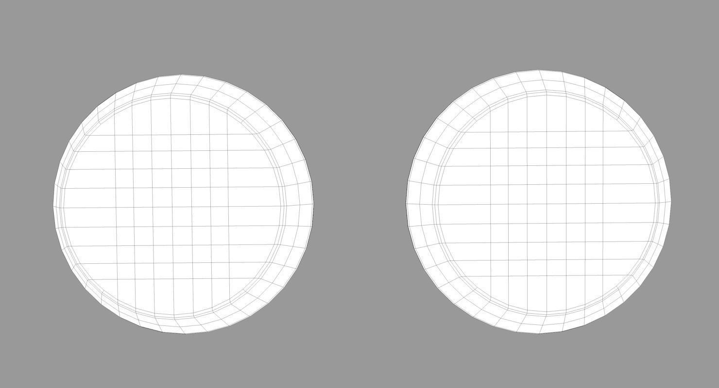 Wooden Bath Accessories Low-poly 3D model_9