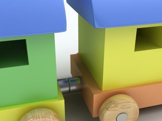 Toy Train 3D model_5