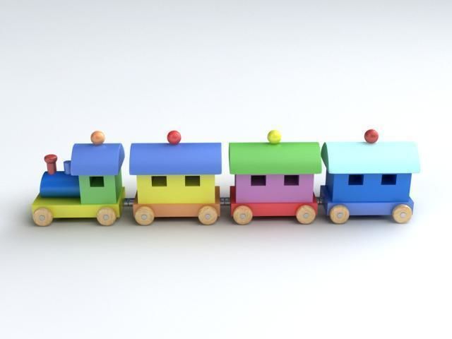 Toy Train 3D model_3