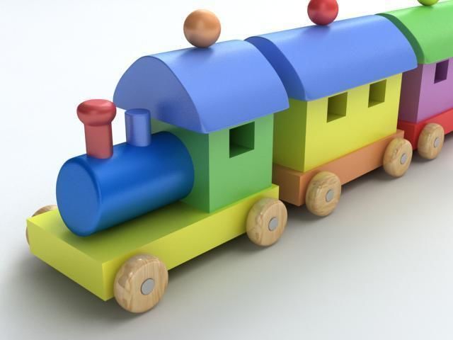Toy Train 3D model_1