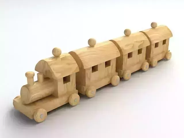 Toy Train 1 3D model