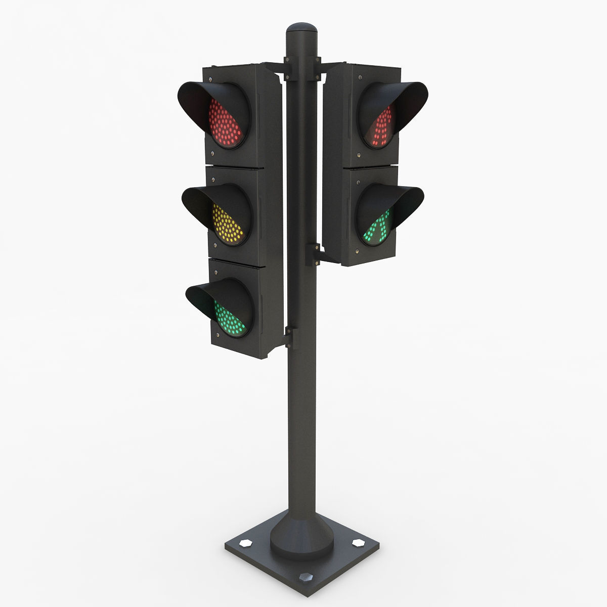 Traffic Light 3D model_10