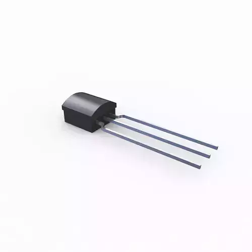 Transistor electronic component 3D model