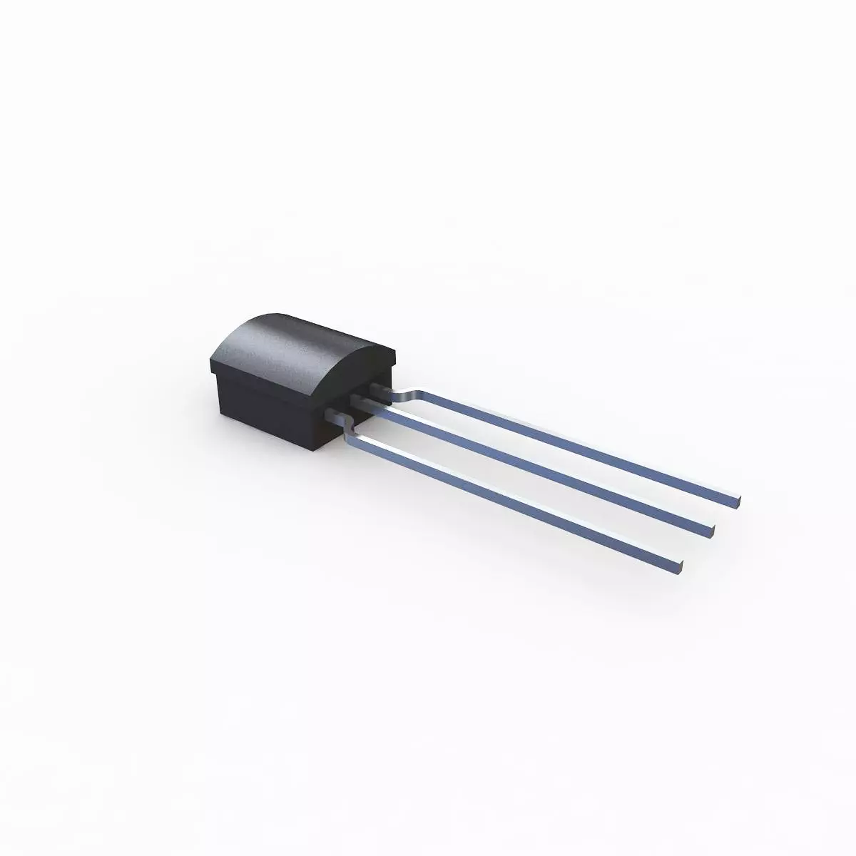 Transistor electronic component 3D model