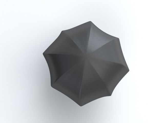 Umbrella Classic Open 3D model_3