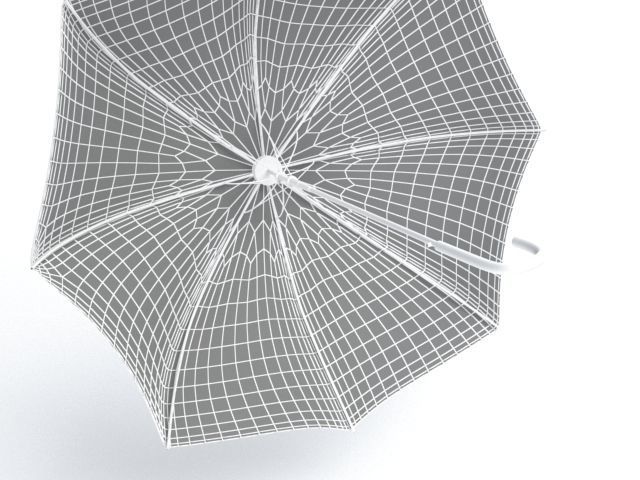 Umbrella Classic Open 3D model_5