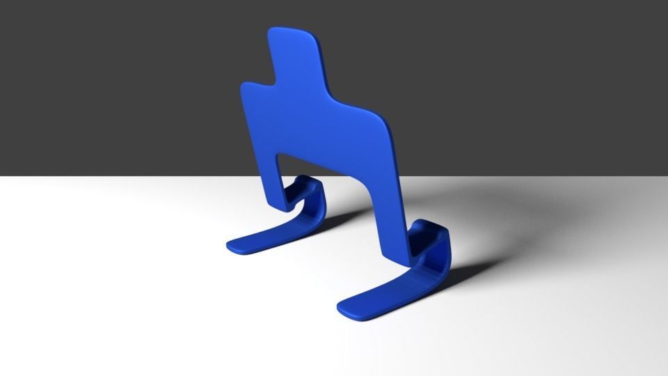 Universal phone chair 3D print model_1