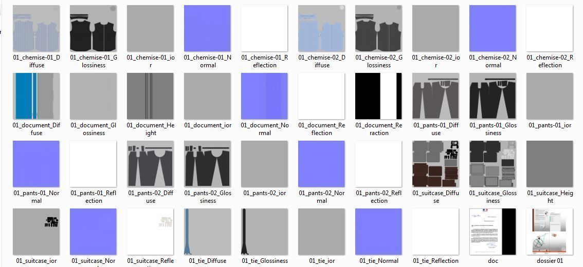 Suitcase with Clothes 3D model_21