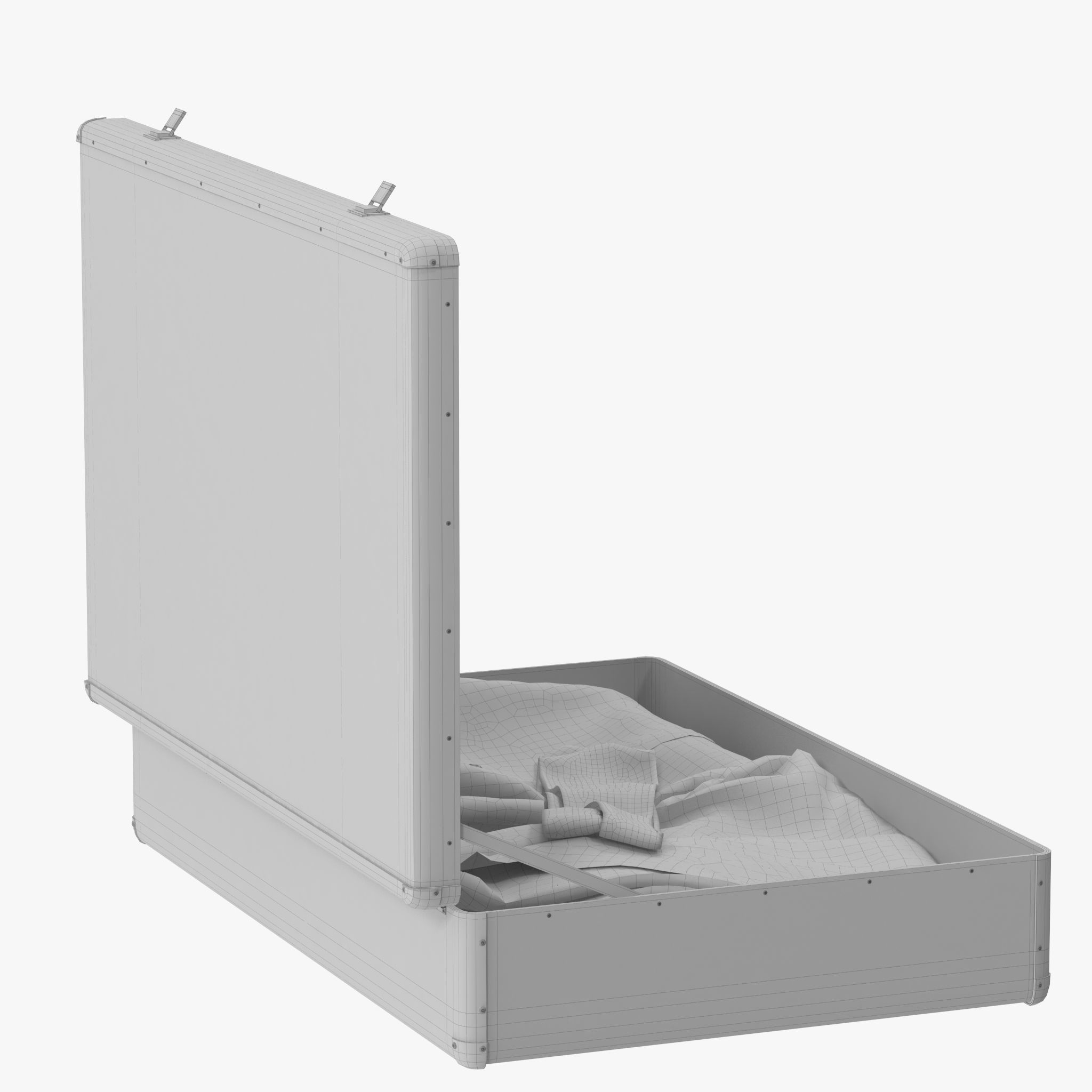 Suitcase with Clothes 3D model_19