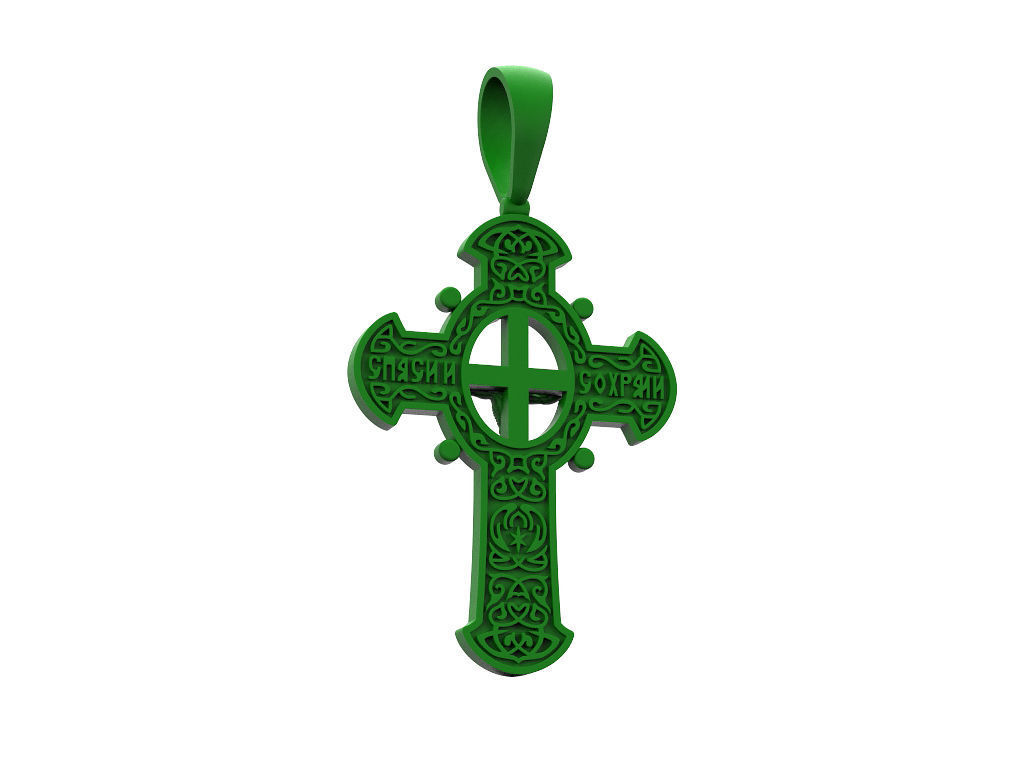 Double-sided cross 3D print model_12
