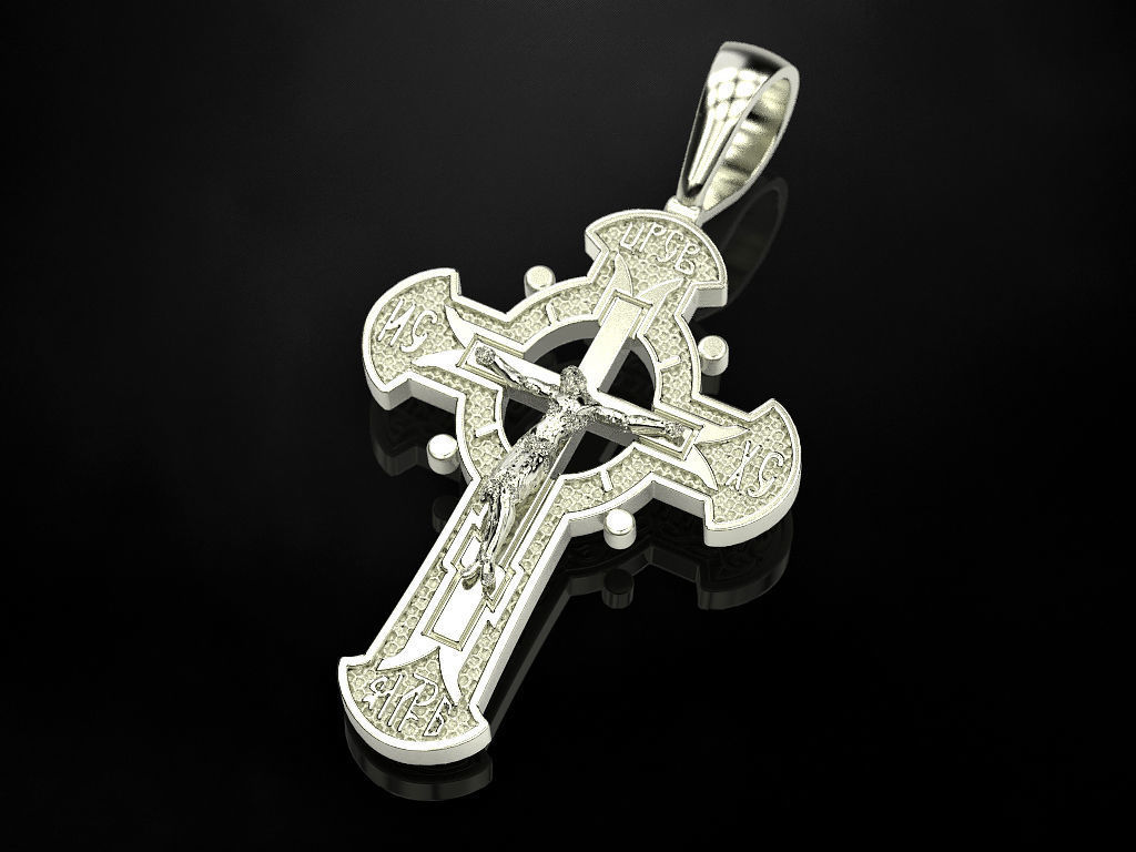 Double-sided cross 3D print model_14