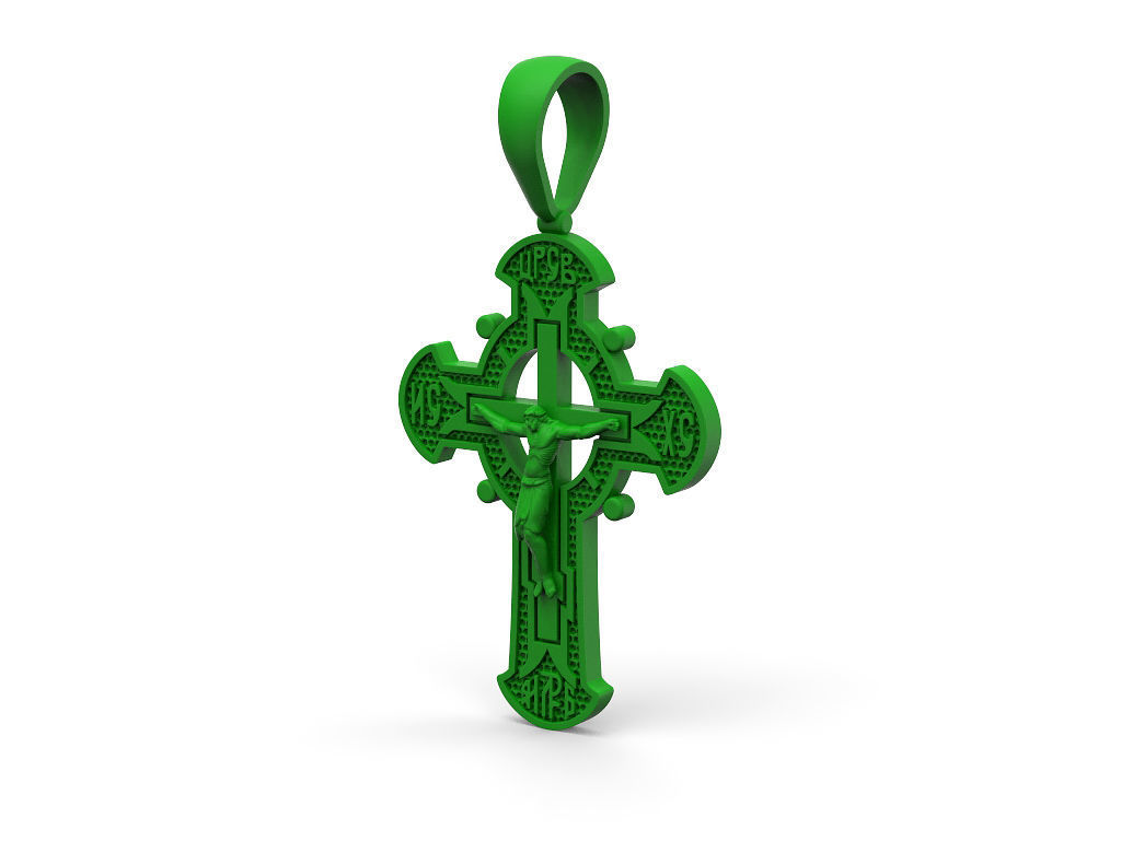 Double-sided cross 3D print model_13