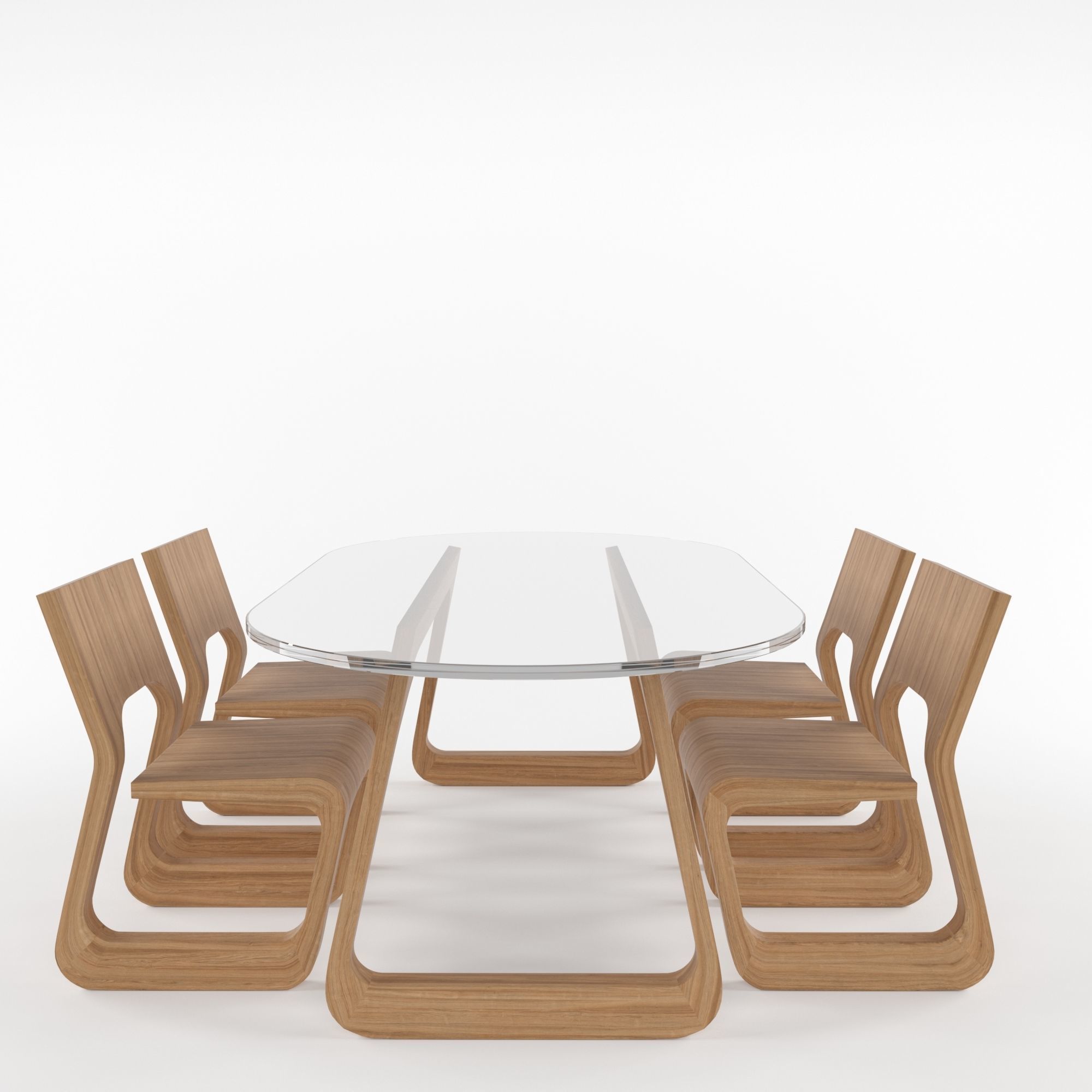 Steek Table and Chair by Artisan 3D model_2