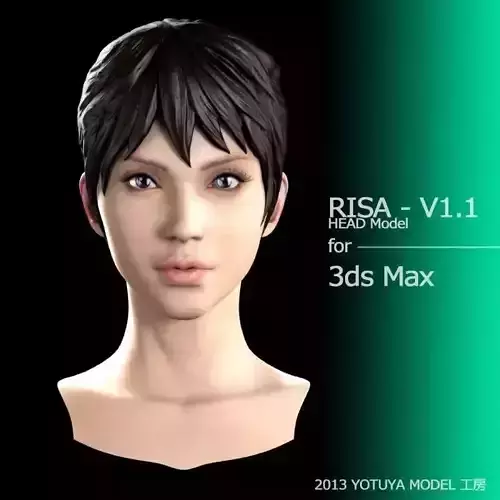 RISA HEAD v1 Low-poly 3D model
