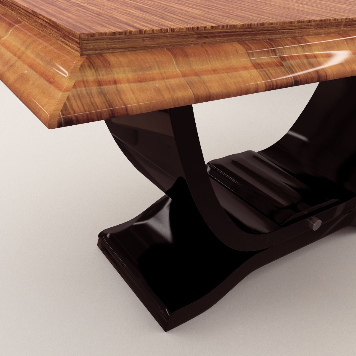 Dining table - Art Deco 1920 3D model_2