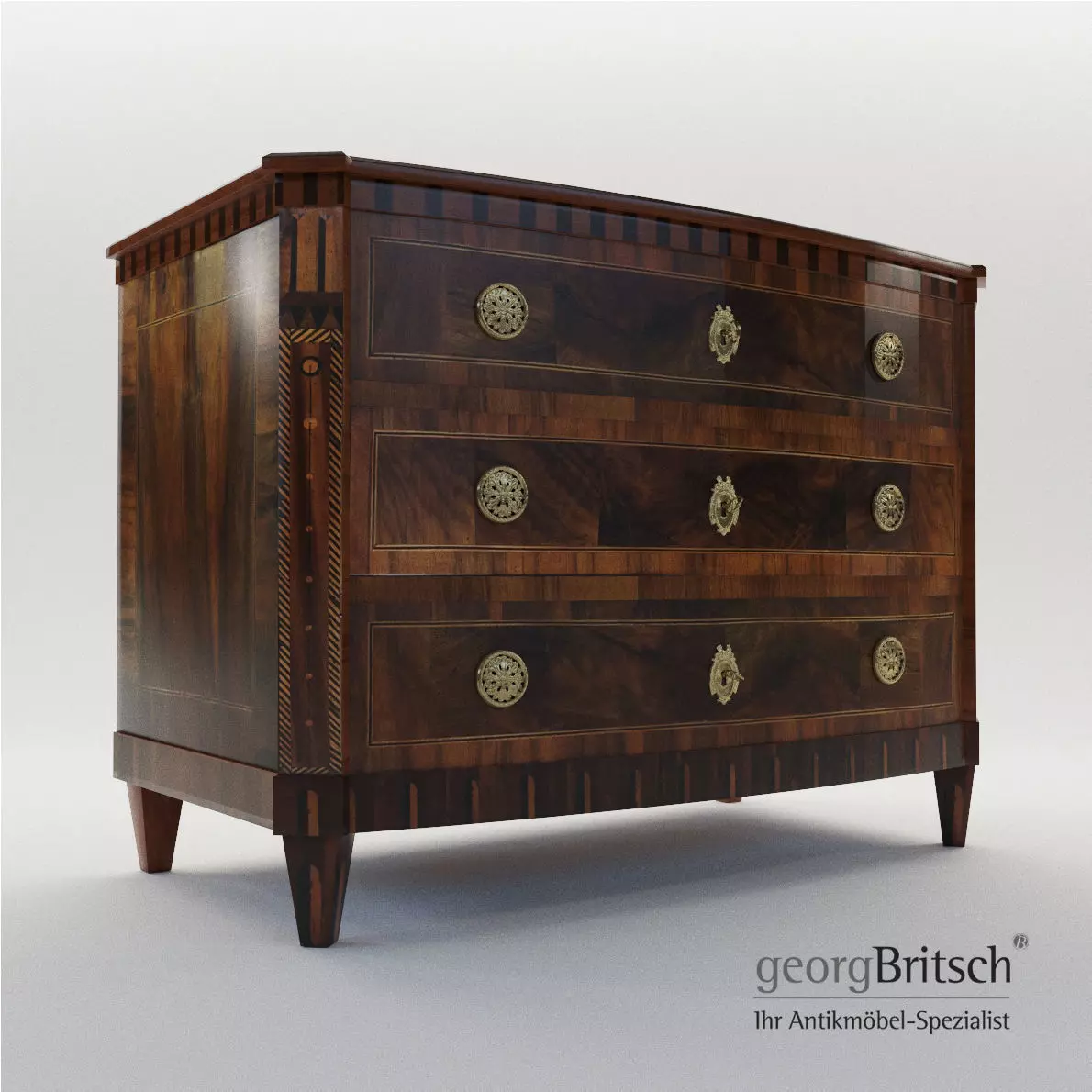 Classicist commode - Dresden-Germany around 1800 - Georg Britsch 3D model_0