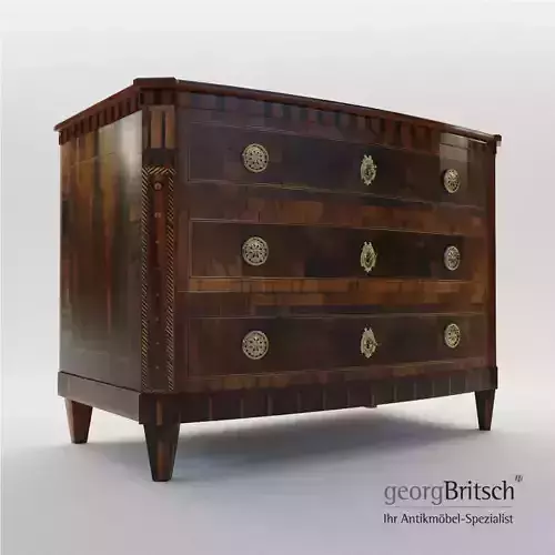 Classicist commode - Dresden-Germany around 1800 - Georg Britsch 3D model