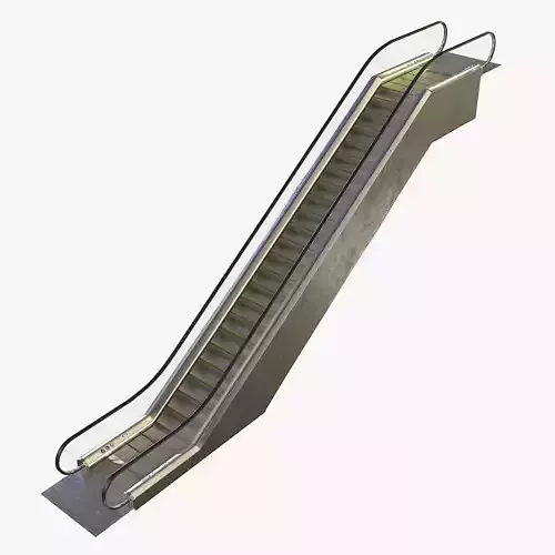 Escalator Low-poly 3D model