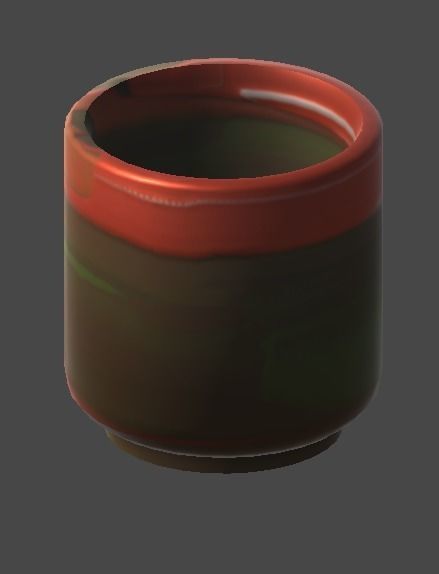 yunomi2 cup Low-poly 3D model_5
