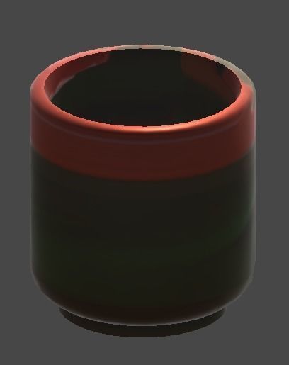 yunomi2 cup Low-poly 3D model_3