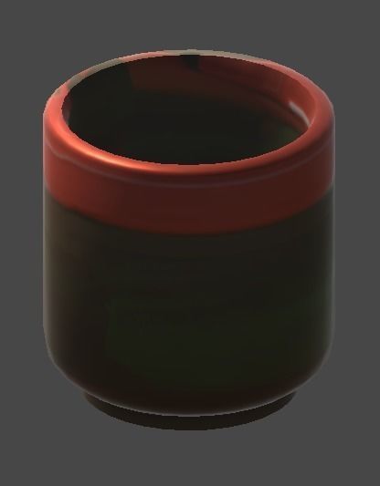 yunomi2 cup Low-poly 3D model_4