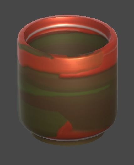 yunomi2 cup Low-poly 3D model_6