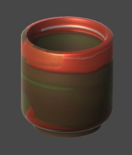 yunomi2 cup Low-poly 3D model_2