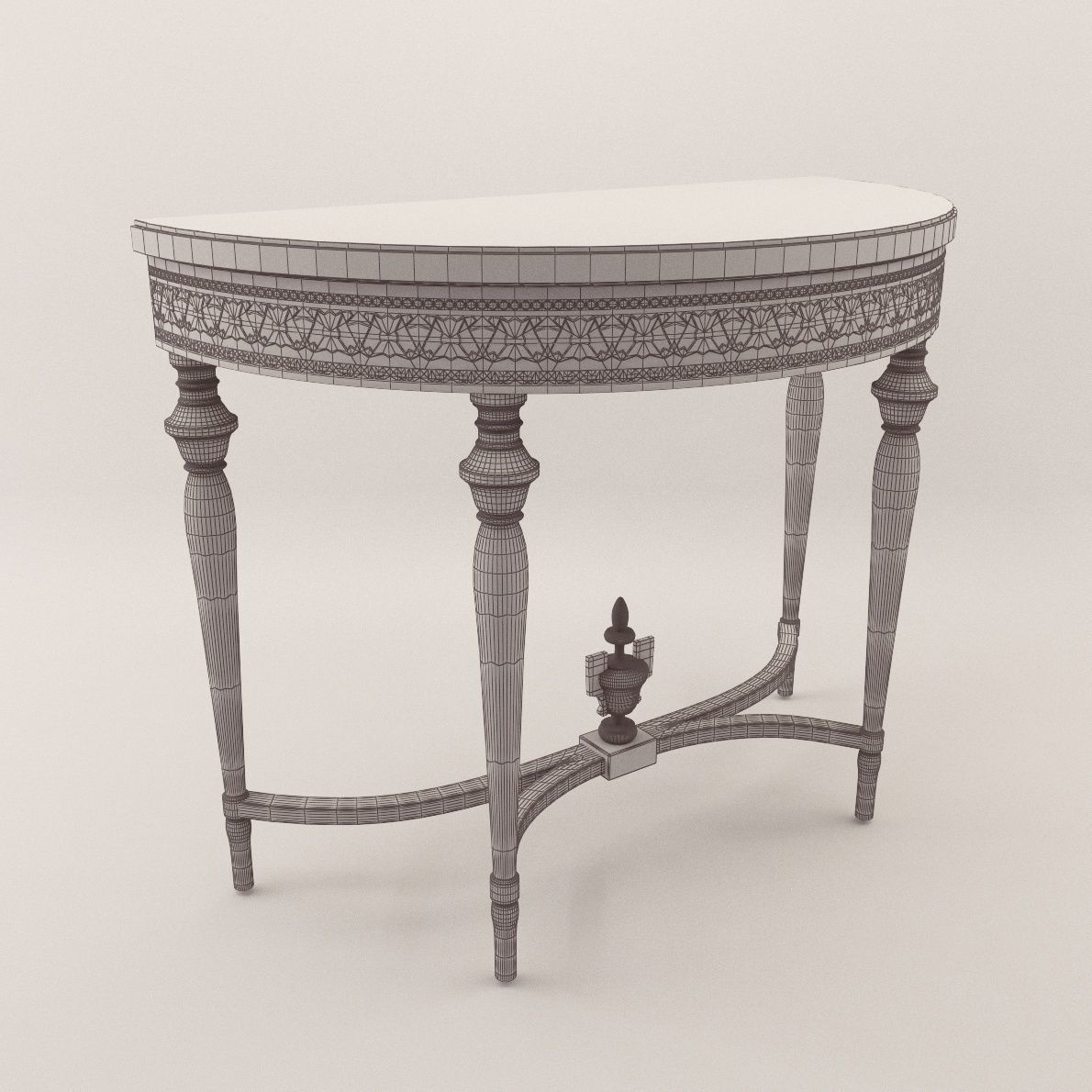 Neoclassical console - Around 1880 3D model_3